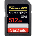 کارت حافظه سن دیسک SanDisk 512GB Extreme PRO UHS-I SDXC Memory Card 170MB
